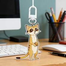Cartoon Ferret Keychain, Kids Bag Keychain, Cute Animal Keychain! Creative Keychain Pendant Party Gift, Birthday Gift Keychain - Multicolor - View 4
