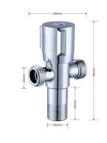 1/4" Angle Valve, Anti-Explosion Household Valve For Kitchen, Bathroom, Balcony, Vanity Cabinet - Multicolor - View 17