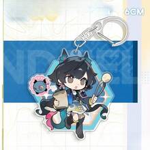 Figura de Endfield Game Jun Wei Yifeng Chen Qianyu Gilberta Pei Li Llavero de acrílico con colgante de dibujos animados en versión Q para regalos - Multicolor - Ver 11