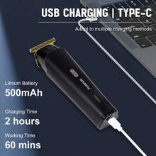 1 máy cắt tóc điện cho nam, máy cạo râu điện kiểu cổ điển dành cho tiệm cắt tóc, máy tỉa viền tóc, dùng tại nhà. - Xem 5