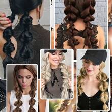 Tóc giả đuôi ngựa kiểu bong bóng được làm từ tóc tổng hợp, có thiết kế lồng đèn chun, phần tóc nối bện kiểu đuôi ngựa chịu nhiệt, phù hợp cho phụ nữ sử dụng hàng ngày. - Nhiều màu - Xem 7