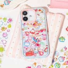 3D卡通贴纸，学生奖励，节日礼物，柔软可爱DIY手机壳，笔记本日记贴纸，3D浮雕可爱粒子贴纸 - 彩色 - 查看 5