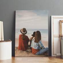 Customizable Wooden Frame Canvas Wall Art - Personalized Family Portraits And Action Photos, Printing, Suitable For Living Room, Bedroom Or Home Office Decor, Cozy Room Accent, Quality Reproduction Framed Canvas Painting - Multicolor - View 3