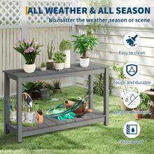 Outdoor Table - Grey - View 3