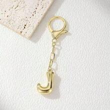 1pc Gold Letter Keychain, Handbag Key Chain Accessory, Bag Charm, Car Pendant, Creative Small Gift For Teachers, Friends, Sisters - Gold - View 25