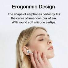 真无线耳机 - 兼容苹果和安卓系统，内置麦克风，防汗设计，电池续航时间长达 24 小时 - 白色，耳机 > 无线，Airbuds，耳塞，头戴式耳机 - 查看 10