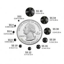 adornos de uñas - Negro - Ver 6