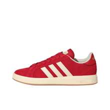 Adidas Grand Court Base 00s Comfortable, Versatile, Durable Low-Top Sneakers, Unisex, Red - 紅色 - 查看 18