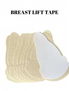 10/20/30 Pcs Plus Size Disposable Non-Woven Nipple Covers, Breathable Gourd Shape Invisible Anti-Sagging Pasties For Large Bust - Multicolor - View 5
