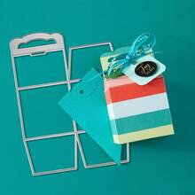 Creative Gift Box Dies, DIY Scrapbooking Album And Embossing Stencil, Greeting Card Making Tool, Card Paper Cutting Crafts ,Gift Card Making Template Die Cuts. - Silver - View 8