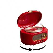 Radio giratoria de acrílico 2D con reproductor de CD de jazz suave para decoración de escritorio - A - Ver 4
