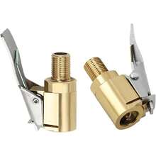 8mm Tire Air Chuck With Clip Adapter, No Leakage Tire Chucks For Vehicle Inflator Compressor Pump Connect Accessories Tool, Brass Locking Tire Inflator Nozzle Adapter Connect 8mm - C-4Pcs - View 1