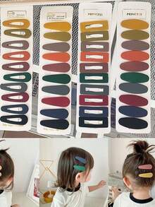 30pcs Women's Bangs & Side Hair Clips, Suitable For Casual Daily Use - Multicolor - View 2