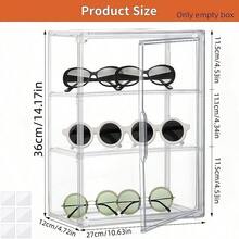 DIY组装PET收纳盒，透明灰色多层防尘展示柜，桌面手办盲盒，化妆品收纳盒 - 彩色 - 查看 3