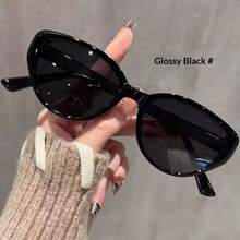 Women's Fashionable Glasses High-End Retro Modern Cat Eye - Clear - View 7