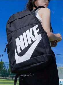 Nike ELEMENTAL Series Travel Pack, Zippered Pocket, Mesh Training Backpack, Unisex, DD0559-010 - Black - View 1