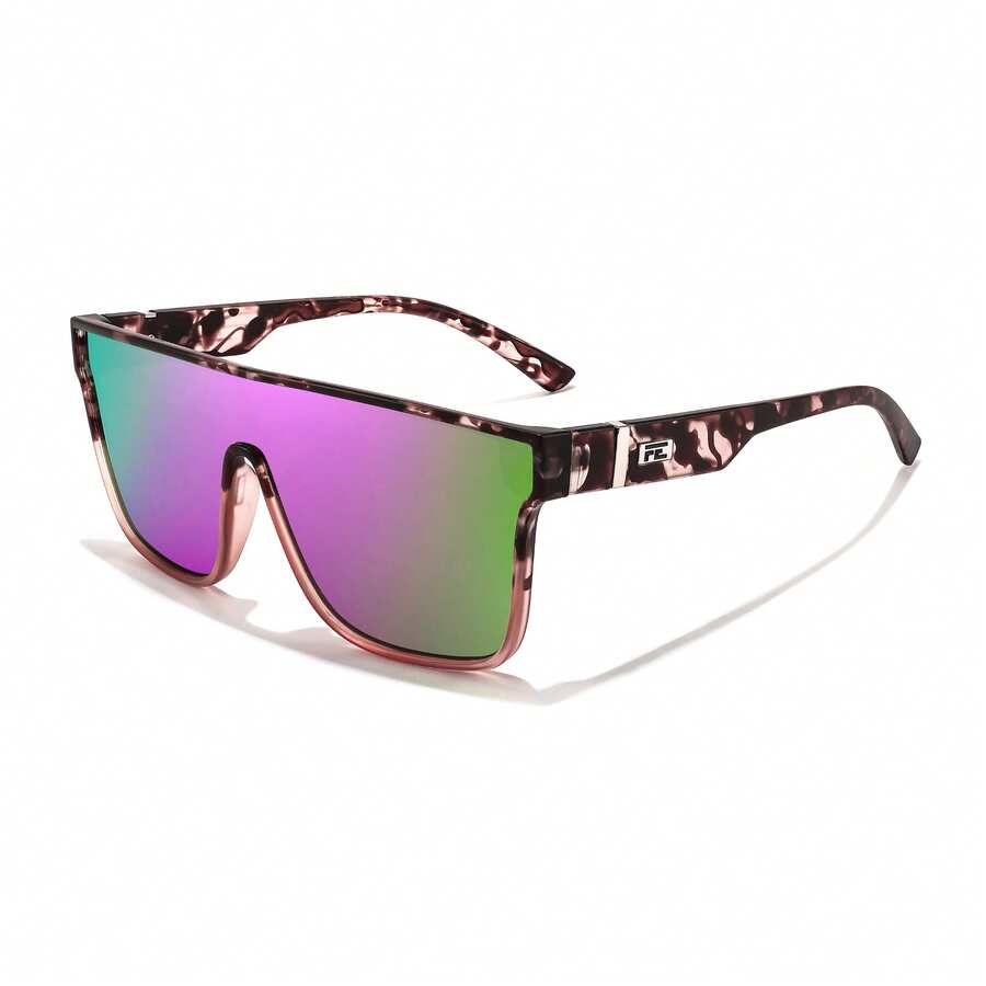 1PC Women Fashion Glasses  , Y2K Mirrored Single Lens In Futuristic Street Style , Gifts Fashionable Outfits Accessories For Women Men , Suit For All Face Shapes And Outdoor Cycling, Running, Mountaineering, Driving Beach Sunnies Party Dance Vacation Daily Clothing Matching 2996 - 005 - 查看 1