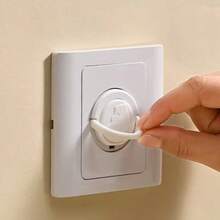 5/10/20pcs EU Standard Child Proof Electrical Outlet Covers, Designed To Prevent Electric Shock And Protect Sockets For Baby Safety - White - View 8