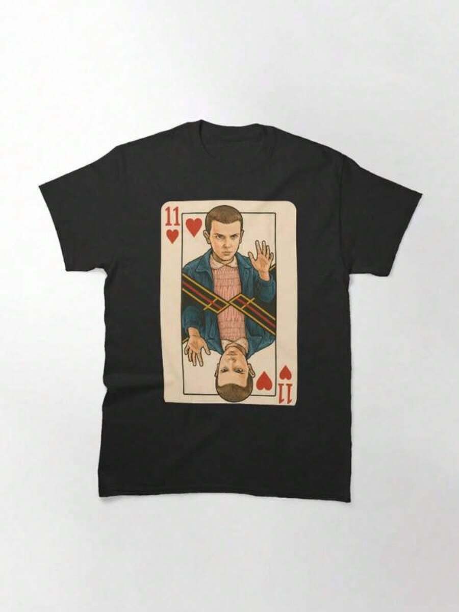Camiseta estampada temática para hombre, camiseta 100% algodón, camiseta con gráfico de Thing Hug, camiseta de algodón con ilustración inspirada en Thing, camisetas 118% algodón con camiseta estilo Stranger Up Side Down Things, Mike, Lucas, Eleven, Dustin, Demodogs, camisetas exquisitas para fans de Hawkins Indiana, amantes de las camisetas navideñas - patrón Thing , top para hombre, camiseta casual de algodón exquisita con cuello redondo, camiseta gráfica de , regalos para el Día de San Valentín, Día de San Valentín, ropa de hombre, camisas de hombre, camiseta gráfica de hombre, camisetas gráficas para mujer, ropa de verano. Camiseta Clásica Herz-Elf - Negro - Ver 1