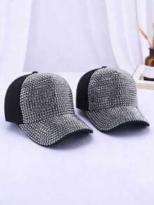 Unisex Retro Fully Rhinestone Embellished Baseball Cap: Essential Street Style Accessory - Multicolor - View 12