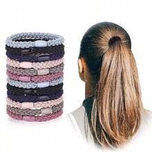 12个装女士编织弹力发圈 - 彩色 - 查看 13