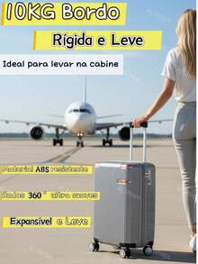 Carry-On Suitcase 55 X 35 X 25 Anac Standard With Zipper, ABS Extender, 360° Wheels, Takes Into The Cabin, Resistant Beige Ygm Suitcases - 金色 - 查看 4