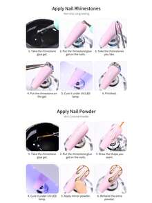 BORN PRETTY 5g Rhinestone Glue Gel Shapeable Easy To Apply Nail Rhinestones Long Lasting And Extremely Sticky Soak Off UV LED Gel Nail Salon Home DIY - 5G - View 10