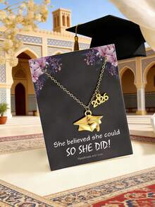 suteyi 1pc 2026 Graduation Season Necklace, Graduation Gift For Teachers And Classmates - Multicolor - View 6