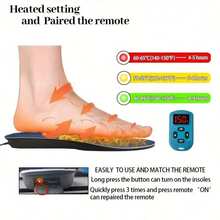 Sol Dalam Hangat Elektrik yang Menutupi Seluruh Kaki, Ditenagai USB, Suhu Dapat Diatur - Hitam - View 4