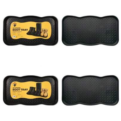 Organizador de almacenamiento impermeable para zapatos, bandeja duradera para botas para la entrada, el armario o debajo de la cama