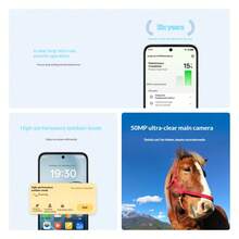 OPPO A6i 6GB+128GB/8GB+128GB/8GB+256GB 云雾白/午夜黑，IP65级防水，超耐用钻石型结构，6000mAh长续航电池，5G智能手机，USB Type-C接口 - 多色 - 查看 3