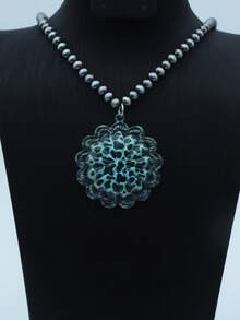 1件新款印花圆形菱形几何朋克风男士吊坠项链 - 項鍊 - 查看 15