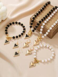 Bộ trang sức gồm 1 mặt dây chuyền hình hoa chanh thuộc dòng sản phẩm trái cây sáng tạo, 1 đôi bông tai, 1 vòng tay, quà tặng trang sức dành cho nữ. - Nhiều màu - Xem 10