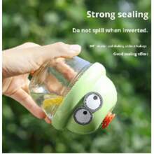 可爱迷你布丁杯，ins风玻璃吸管杯，卡通咖啡/水杯，情侣杯 - 彩色 - 查看 10