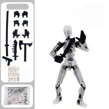 6 件/套可动娃娃，机器人 13 关节娃娃，3D 打印玩具，关节幸运模型，收藏品，生日礼物，3D 打印娃娃娃娃幸运娃娃 13 关节第三代可动娃娃全身减压娃娃 - 彩色 - 查看 8