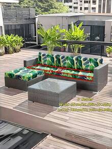 1pc Decorative Sofa Seat Cushion Cover, Non-Slip Elastic Full Wrap Outdoor Waterside Sofa Cushion Cover, Single/Double/Three/Four-Seater, Milk Silk Fabric Floral Print, Suitable For Spring, Summer, Autumn, Winter - Multicolor - View 10