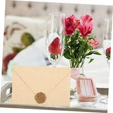 Lurrose 6 セット 洋風 封筒 結婚式 パーティー 記念品 封筒 挨拶 飾り カード 小さい ヴィンテージ 紙 - 写真の通り - チェックする 5