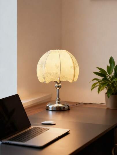 1 pieza Lámpara de escritorio minimalista, alimentada por USB, estilo moderno retro de Asia Sudoriental, lámpara decorativa de alta gama, adecuada para dormitorio, escritorio, sala de estar