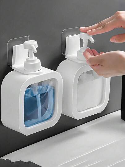 1pc Portable Foam Dispenser Bottle, Manual Pump Liquid Soap Dispenser, Suitable For Lotions, Soaps, Large Capacity Airless Liquid Soap Bottle, Compatible With Lotions, Laundry Detergent, Shampoo, Body Wash, Hand Soap, With Pump Head, Can Be Used For Shampoo, Conditioner, Bathroom And Shower Countertop, Lotion Refill Bottle, Empty Essential Oil Bottle, Cosmetics Refillable Container - Bathroom Organizer, Kitchen Soap Dispenser, RV Accessories - Great For Homeowners, Hotels, Airbnb Hosts (Housewarming, Mother''s Day Gift)