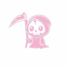 Popular Car Stickers, Creative Mini Grim Reaper Stickers, Cute Grim Reaper Stickers For Car Body, Rear Glass, Fuel Tank Cover, Side Windows, Scratch Cover, Waterproof, Sunproof, No Residue - Cute Grim Reaper - View 9