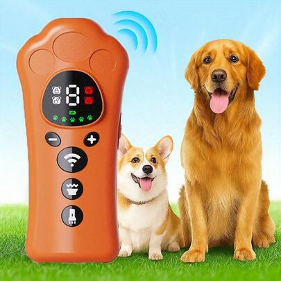 2026新款三合一超声波狗狗驱避器 - 橙色 | 先进的吠叫控制系统，多种模式 | 适用于人和宠物 | 适合所有犬种和体型 | 超长续航 | 室内/室外均可使用，便携式设计，优质材料，宠物训练师推荐