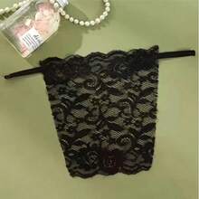 Schwarze elegante Blumen Anti-Blendung BH-Polster - modische und bequeme Wäsche-Verstärkung, Damen Spitze gestrickte Polster, Hochzeit, Geburtstagsgeschenk, Anti-Spähen und Lichtblockade BH-Accessoire, Spitze BH-Besatz, waschbar, zarte Spitzenränder, geeignet für verschiedene Frisuren und Wäsche - Einheitsgröße - Übersicht 1