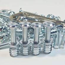 52pcs M6 X 25mm Hex Socket Head Cap Screws, Flat Head Screws And Nuts Set, Fully Threaded, Includes 25pcs Flat Head Screws, 25pcs Nuts And 2pcs Hex Wrenches - Set - View 5