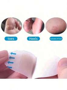 Transparent Invisible Anti-Wear Stickers, Thickened Toe Stickers, Glue Body Grinding Forefoot Pads, Heel Stickers, Gel Pads, Waterproof Bubbles - Invisible Anti-abrasion Pads - View 8