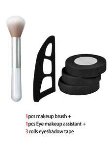 [Eye Makeup Kit] Beginner'S Eye Makeup Assistant Kit With 1 Specialized Eyeshadow Brushes, Eyeshadow Tools, Quick Makeup Templates, And Eyeshadow Molds, Designed For Female Novices To Achieve Professional Results With Minimal Effort, Allowing For Makeup Application - Black - View 7