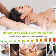 Upgraded Color Screen Dual Channel TENS+EMS Muscle Toner, 10 Modes 30 Intensity Levels, USB Rechargeable | Relieve Fatigue, Relax Muscles, Ideal Home Gift - Xem 8