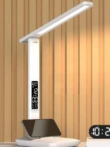 LED Desk Lamp With 3 Dimming Levels, USB Powered Eye-Care Night Light For Student Study, Reading, Writing, Bedroom, Dorm - White - View 11