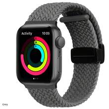 Folding Magnetic Buckle Strap For Apple Watch 11, 10, Series 9, 8, SE, 5, 6, 7 - 46mm, 42mm, 45mm, Ultra 49mm, 44mm, 41mm Braided Bracelet Band - Multicolor - View 11