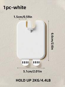 1个/2个/4个/6个/8个/10个 米色、白色无孔相框挂钩、无痕钉、悬挂画作、装饰相框、壁画、墙面固定器、婚纱照、墙贴 - 彩色 - 查看 24