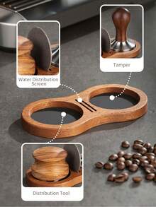 yeefeeco Piring Saringan Kopi 1/2 Cangkir, Tempat Saringan Kopi Kayu, Aksesoris Kopi - Alas Pemadat Kopi - View 6